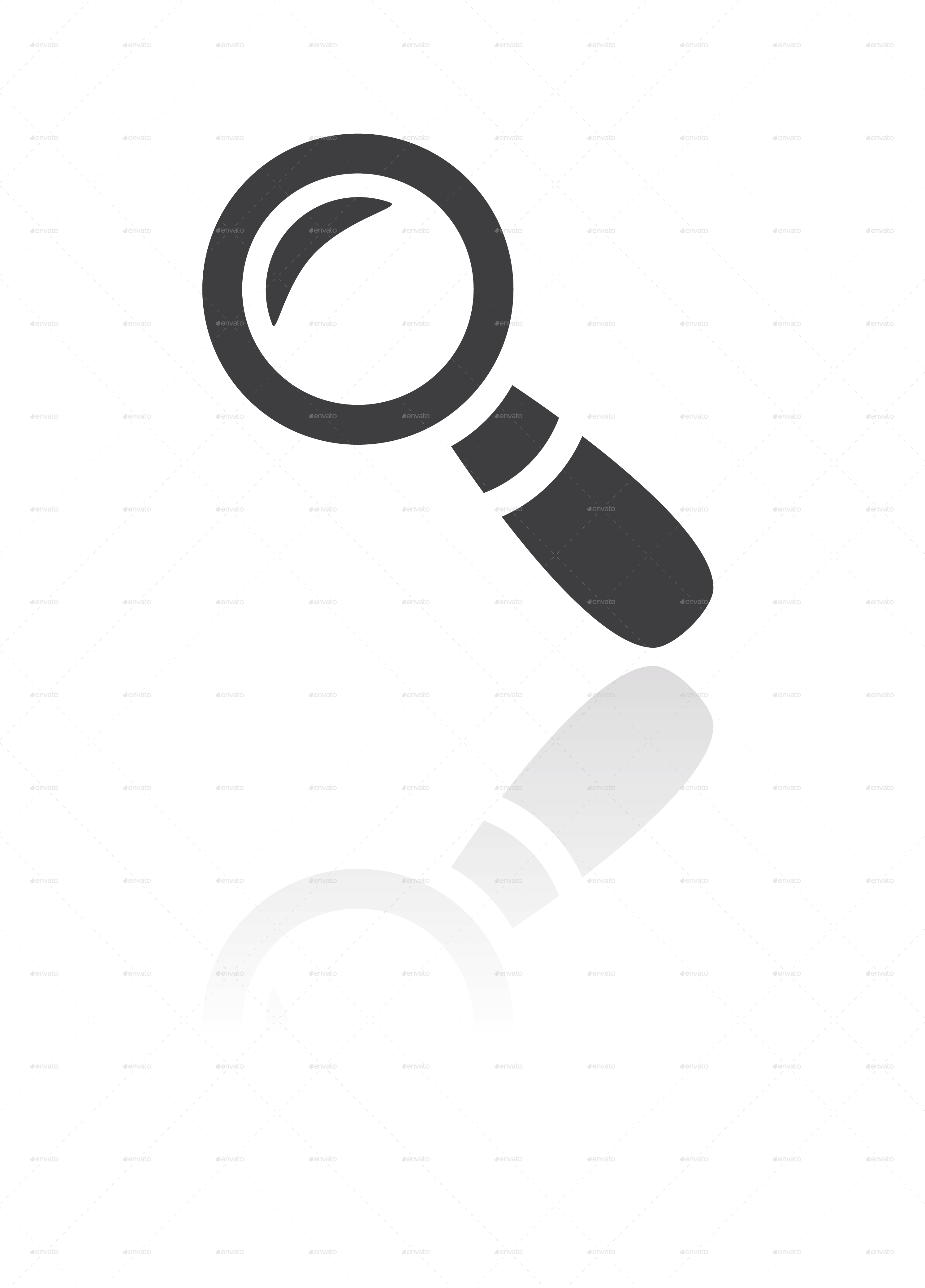 Icon Set Reflection - Illustration (3000x4167)