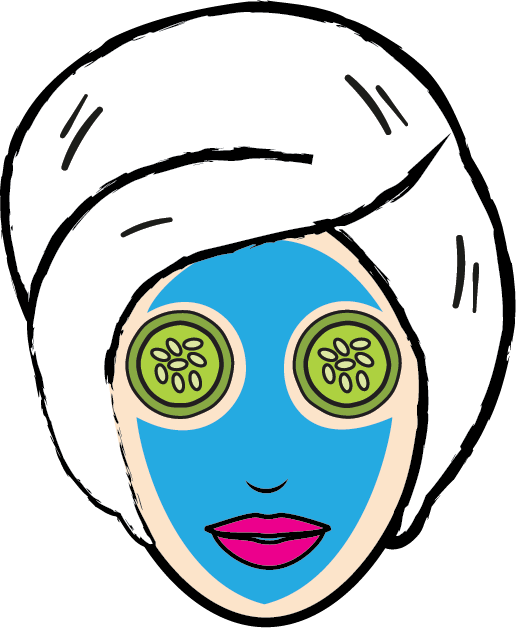 Facial Mask Icon, Beauty Clipart, Cosmetic Clipart - Facial Mask Icon (516x628)