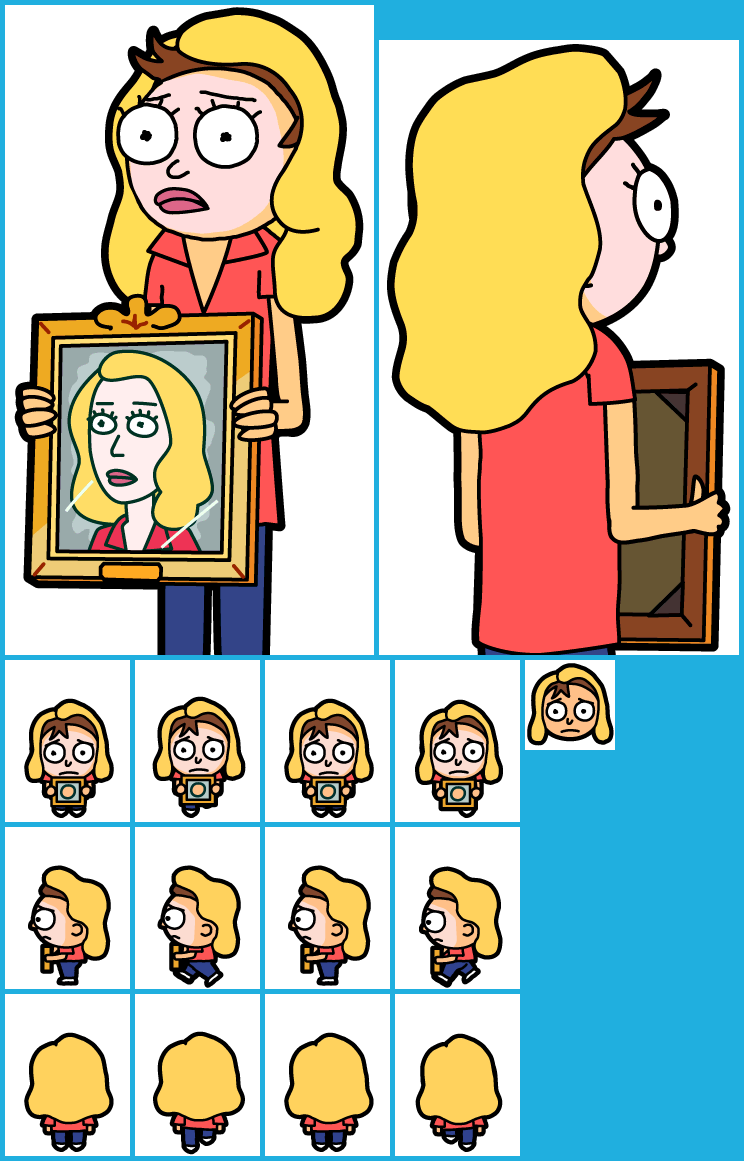 Download This Sheet - Pocket Mortys Morty Beth (744x1161)