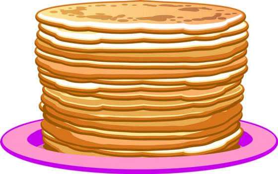Pancake Clip Art Crpes Clipart Png Dessin Couleur Pancakes - Crepe Dessin (1280x799)