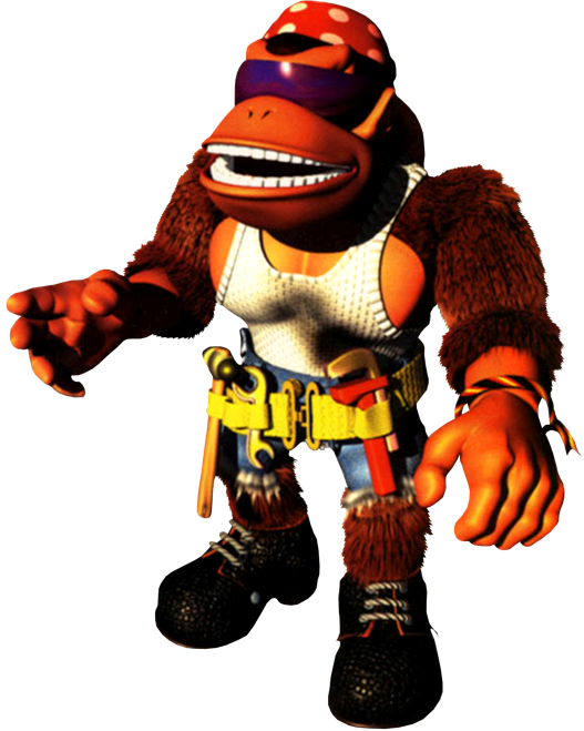 Funky Kong Artwork - Funky Kong Donkey Kong Country 3 (527x659)