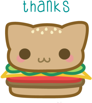 Thank You Very Much For Your Understanding - Neko Burger (392x493)