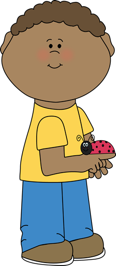 Boy With A Ladybug - Clipart Boy Clothes Spring (241x550)