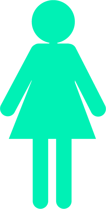 Night Shelter - Blue Female Icon Png (367x725)