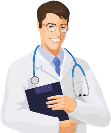 Opening Hours - Male Doctor Clipart (463x500)
