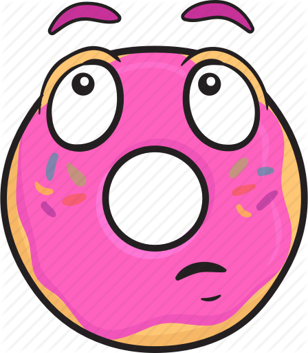 Doughnut Cartoon - Donut Clipart Cartoon (448x512)