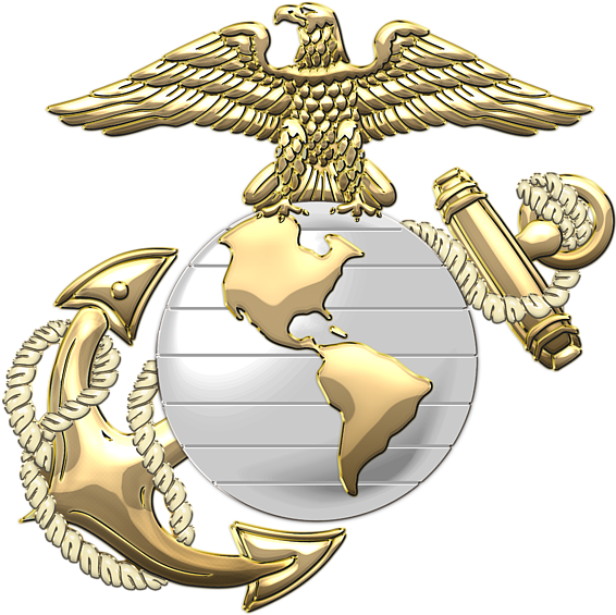 Marine Corps Eagle Globe And Anchor - Eagle Globe And Anchor Logo Transparent (600x598)