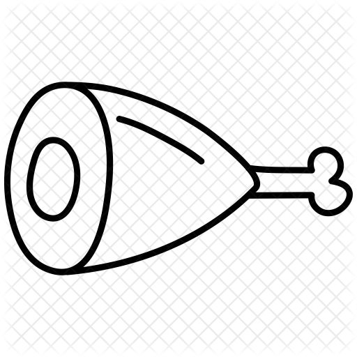 Chicken Leg Icon - Chicken As Food (512x512)