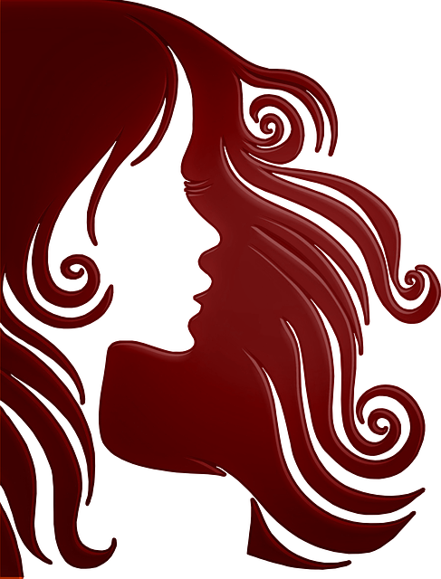 Woman, Hair, Face, Red, Girl, Person, Silhouette - Journal: 160 Page Lined Journal/notebook (487x640)