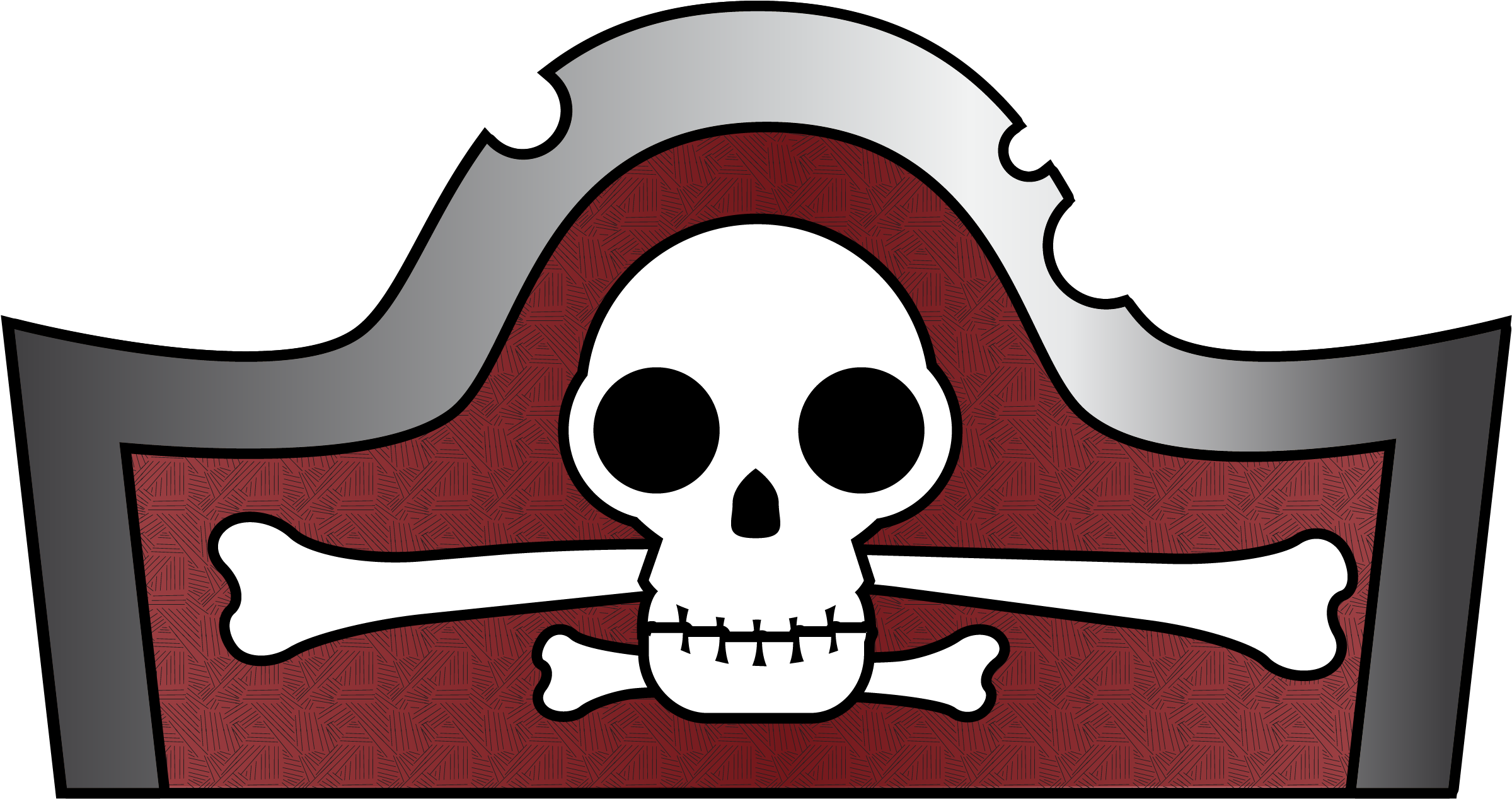 Appealing Fancy Hat Clip Art Medium Size - Pirate (2550x1650)