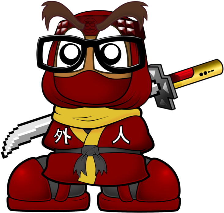 Ninja Gaijin Goombah Masked By Gaijingoombah - Batman Ninja Monkey (903x884)