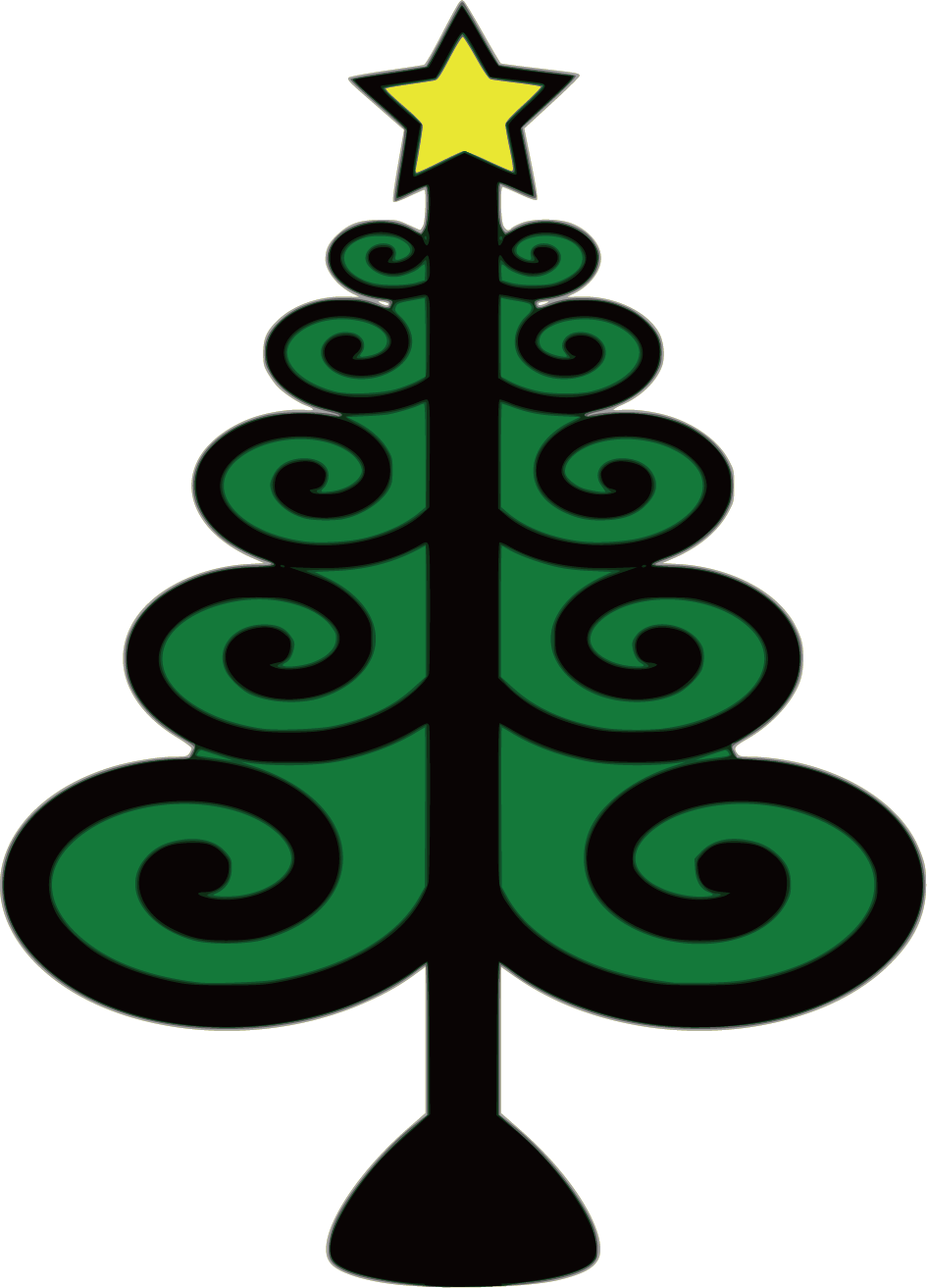 Christmas Tree Drawing Clip Art - Christmas Tree Drawing Clip Art (945x1313)