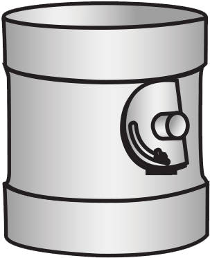 Pvc Butterfly Damper Modifies Cfm For Single Or Multiple - Pvc Butterfly Damper Modifies Cfm For Single Or Multiple (861x400)