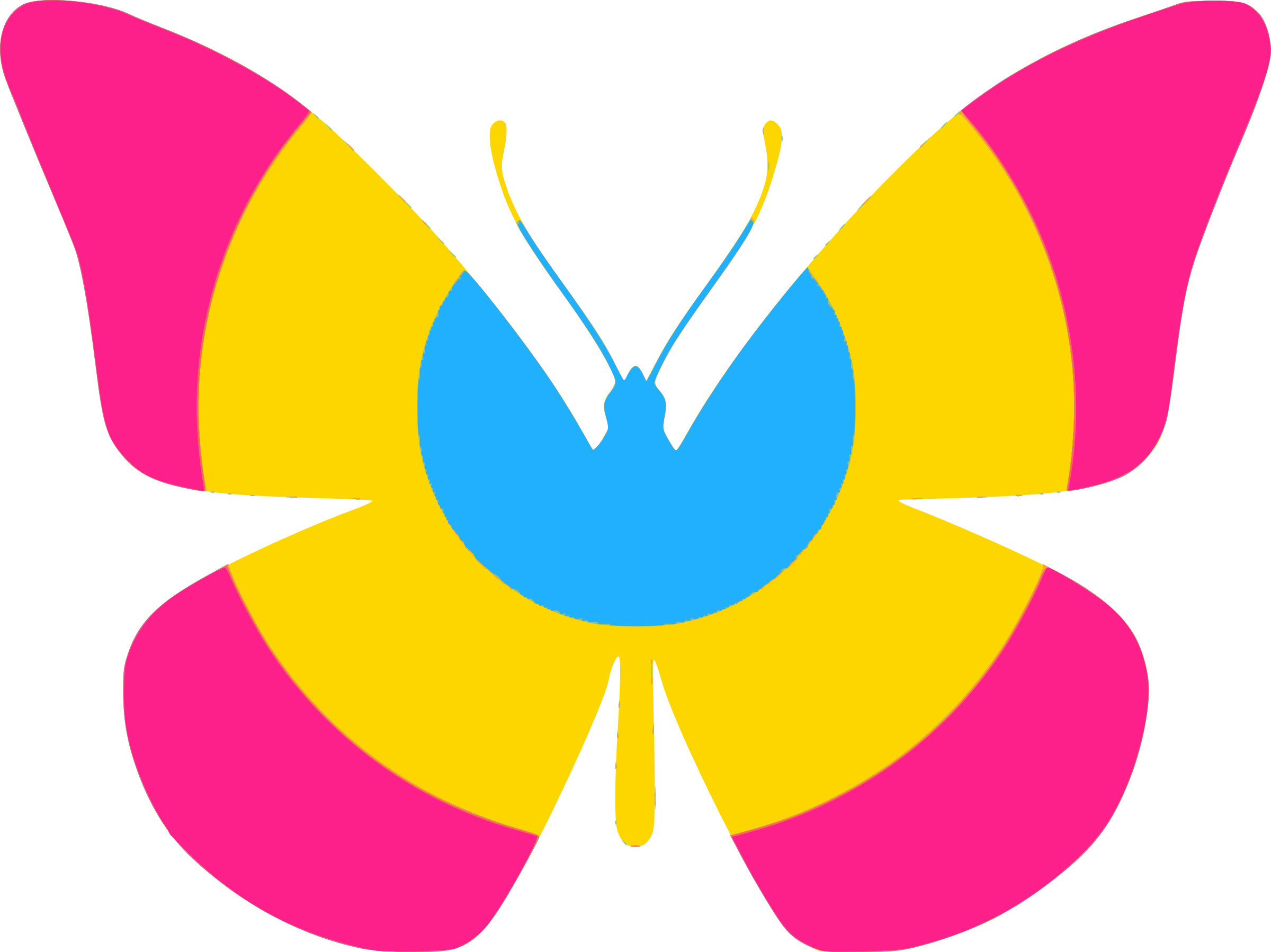 Pan Flag Butterfly - Rainbow Butterfly Jpg (2400x1798)