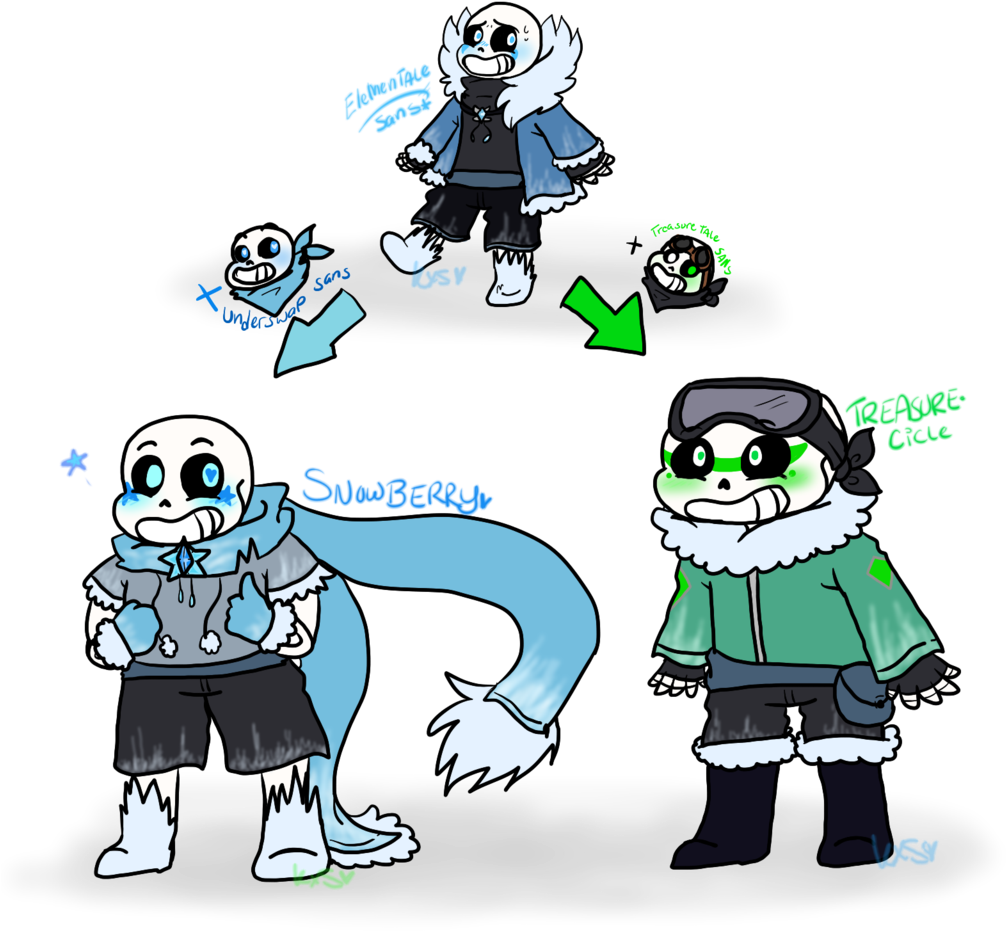 Elementale Sans Combos - Cartoon (1024x960)