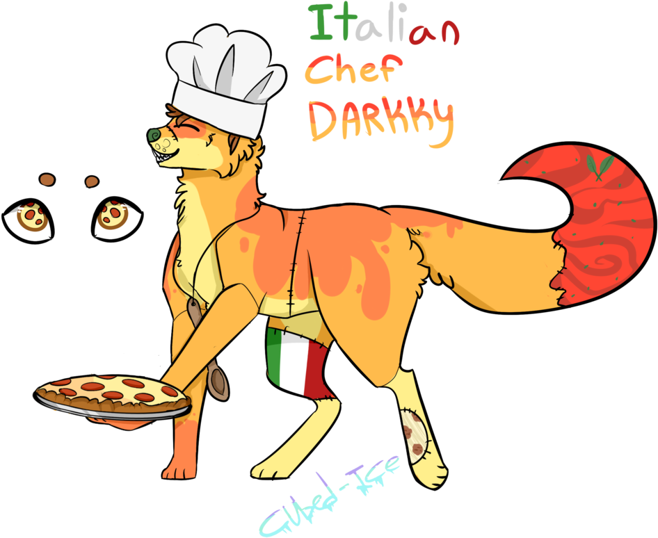 Italian Chef Darkky Ota By Cubed-ice - Cartoon (1024x837)