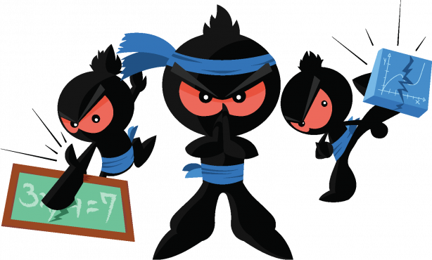 Math Ninja Clipart (614x370)