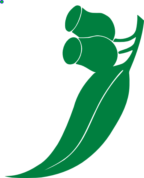 Green Gum Leaf Clip Art At Clker - Gum Leaf Transparent (480x595)