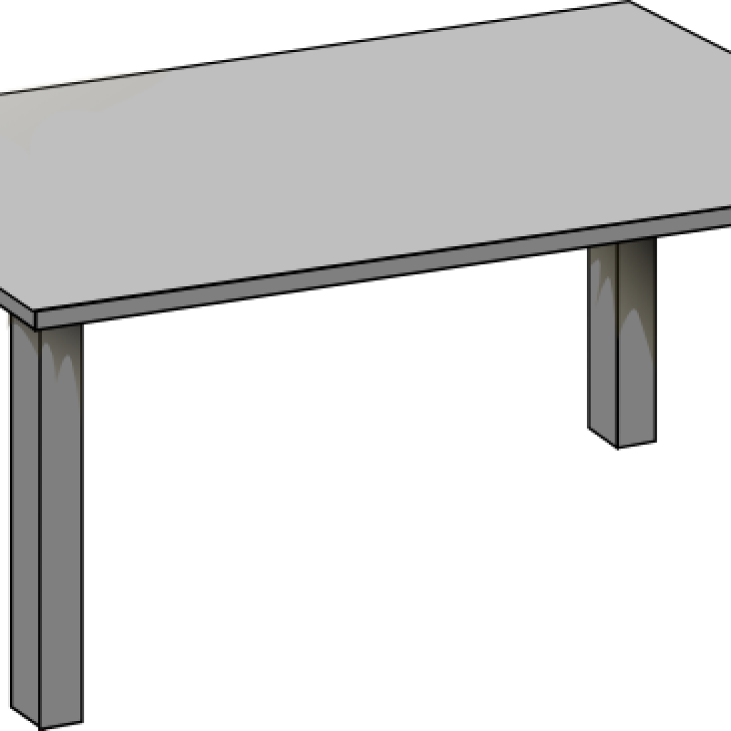 Table Clipart Silver Table Clip Art At Clker Vector - Coffee Table (1024x1024)