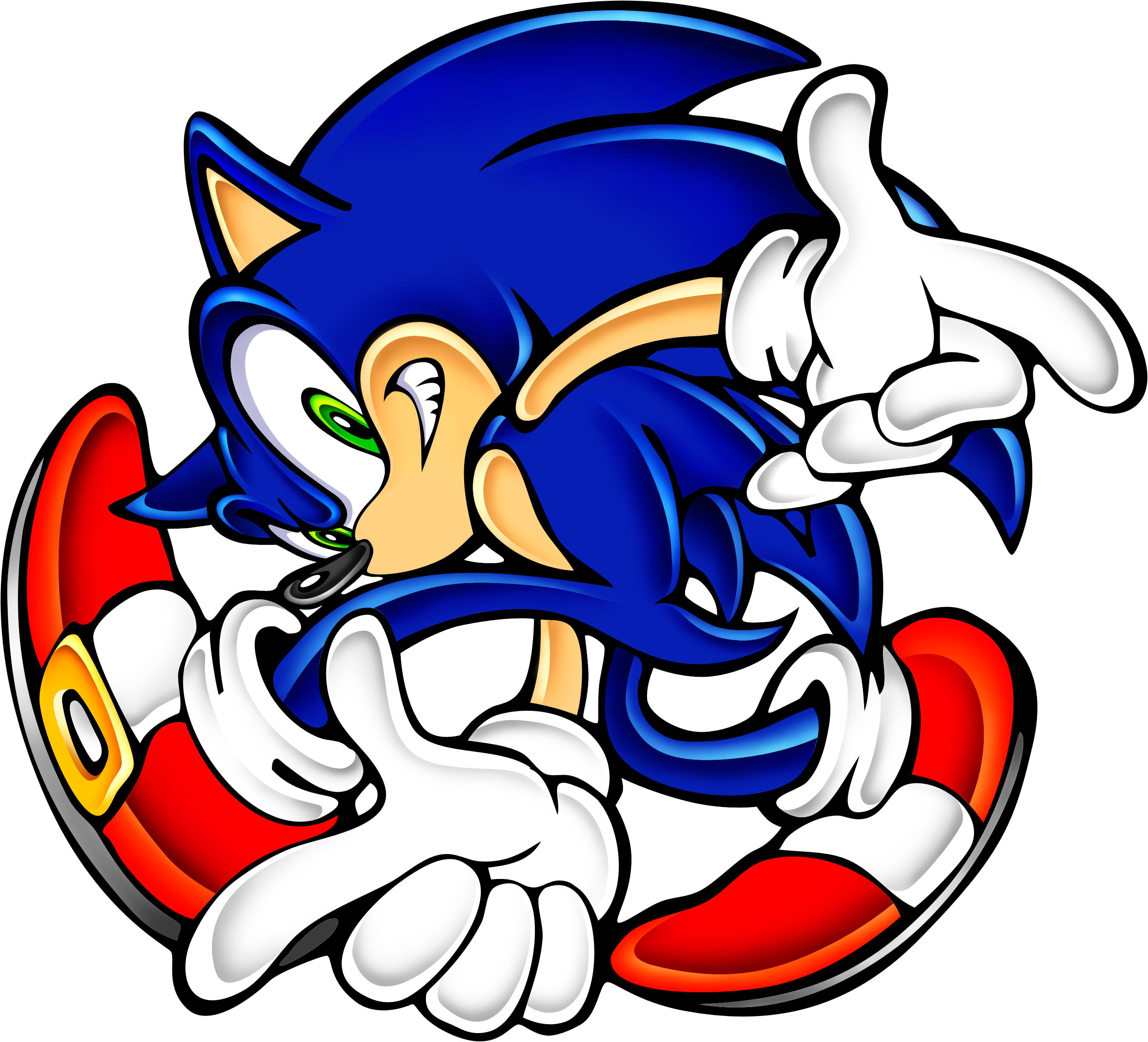 Picture Of Sonic Clip Art Medium Size - Sonic Adventure Sonic Pose (2698x2448)