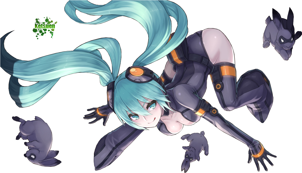 Ninja Miku Konachan - Anime Hatsune Miku Ninja (1242x700)