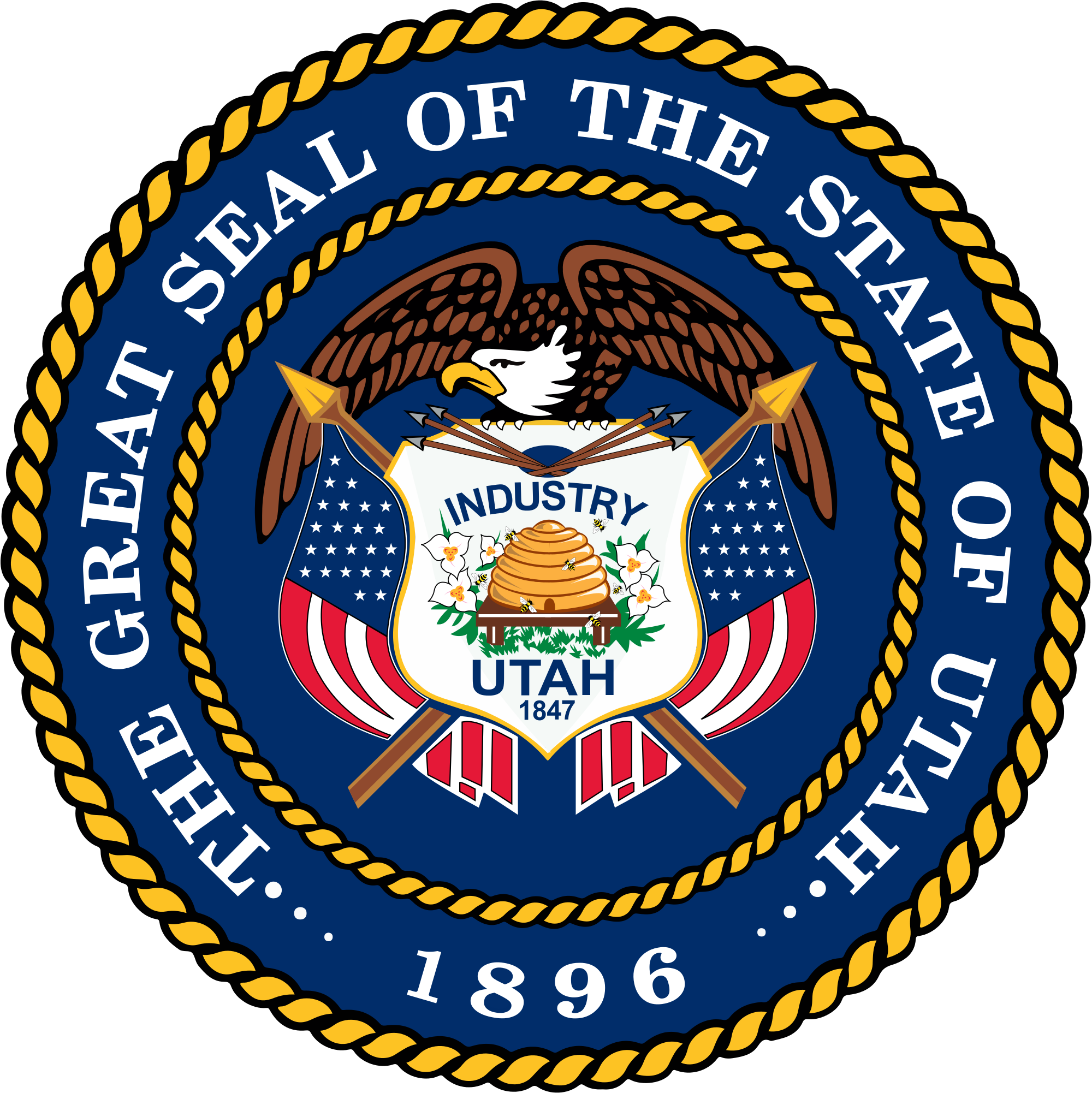 Great Seal Of The State Of Utah - Great Seal Of Utah (2000x2002)