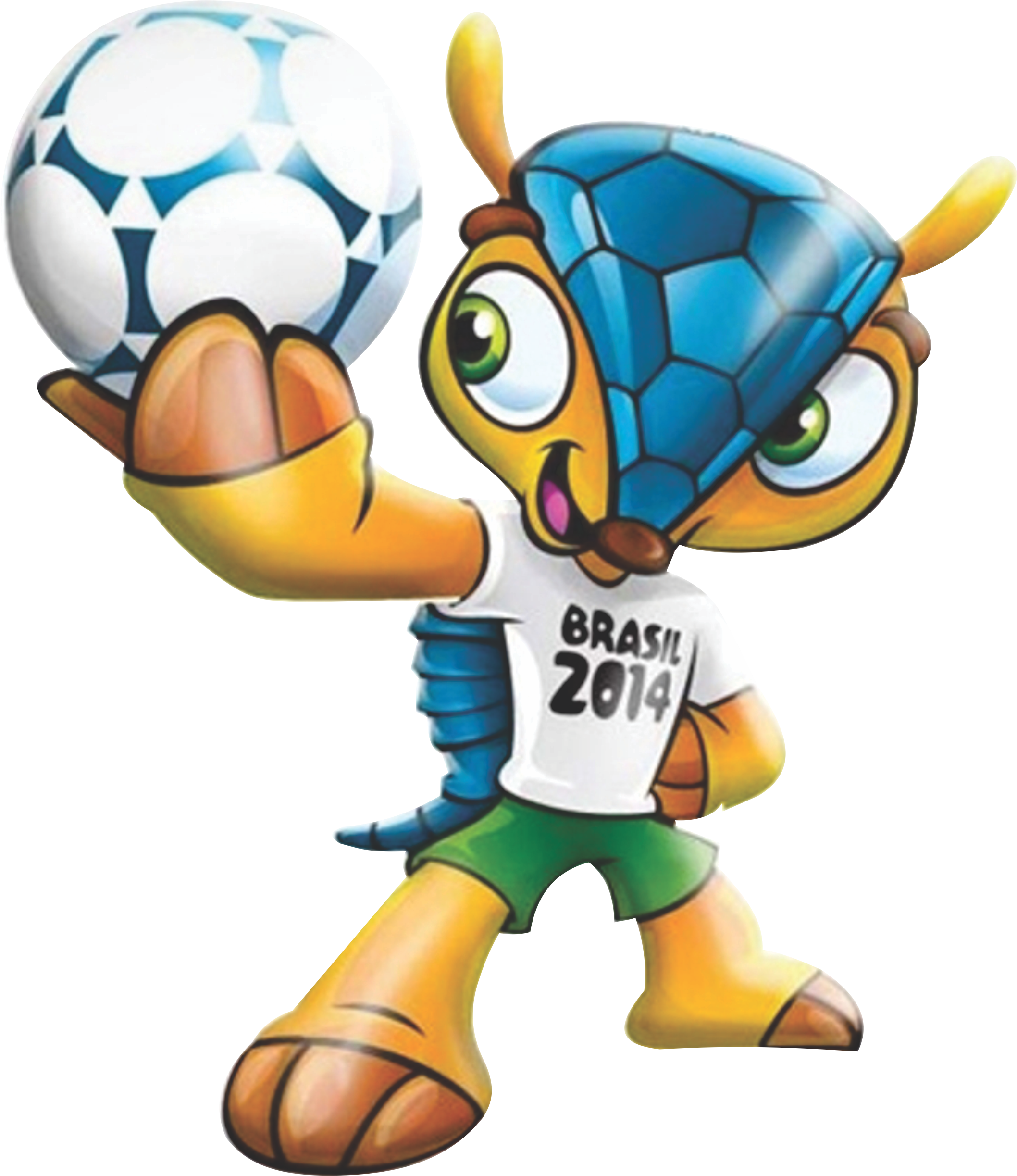 Fifa World Cup 2014 Mascot Feedyeti - 2014 Fifa World Cup (2372x2738)