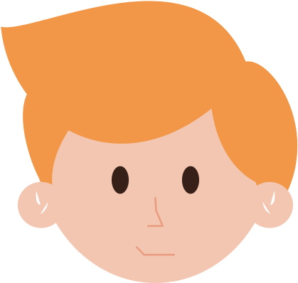 Young Happy Boy Vector Icon Illustration - Cartoon (550x550)