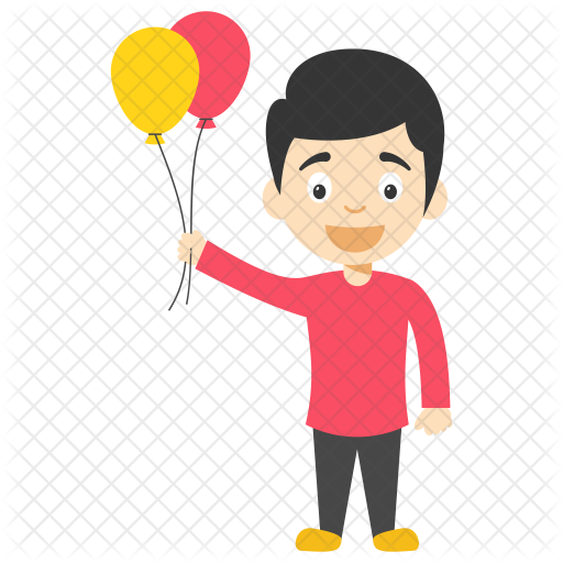 Balloon Boy Cartoon Icon - Child Singer (512x512)