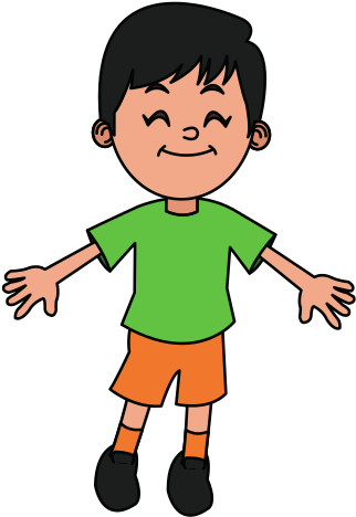 Happy Boy Cartoon Design - Vector Graphics (550x550)