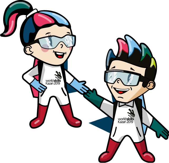 Follow Us On Twitter @worldskillskzn - Cartoon (640x616)