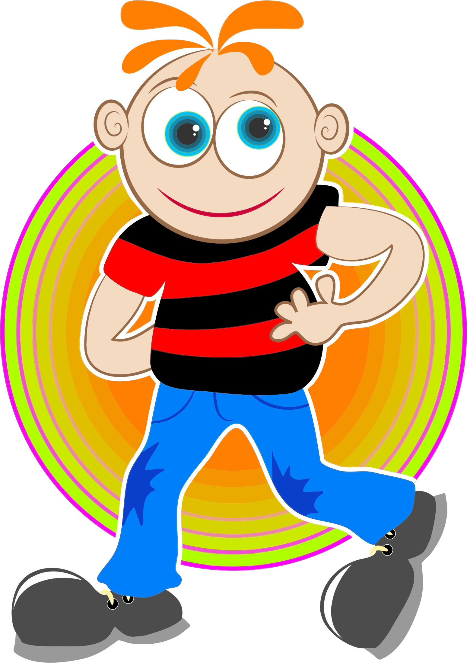 This Free Icons Png Design Of Spaced Out Boy - Tegneseriefigurer Gutt (1548x2196)