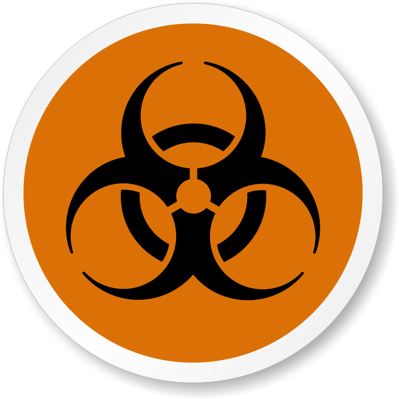 Biohazard Symbol Iso Circle Sign - Biohazard Symbol (800x800)