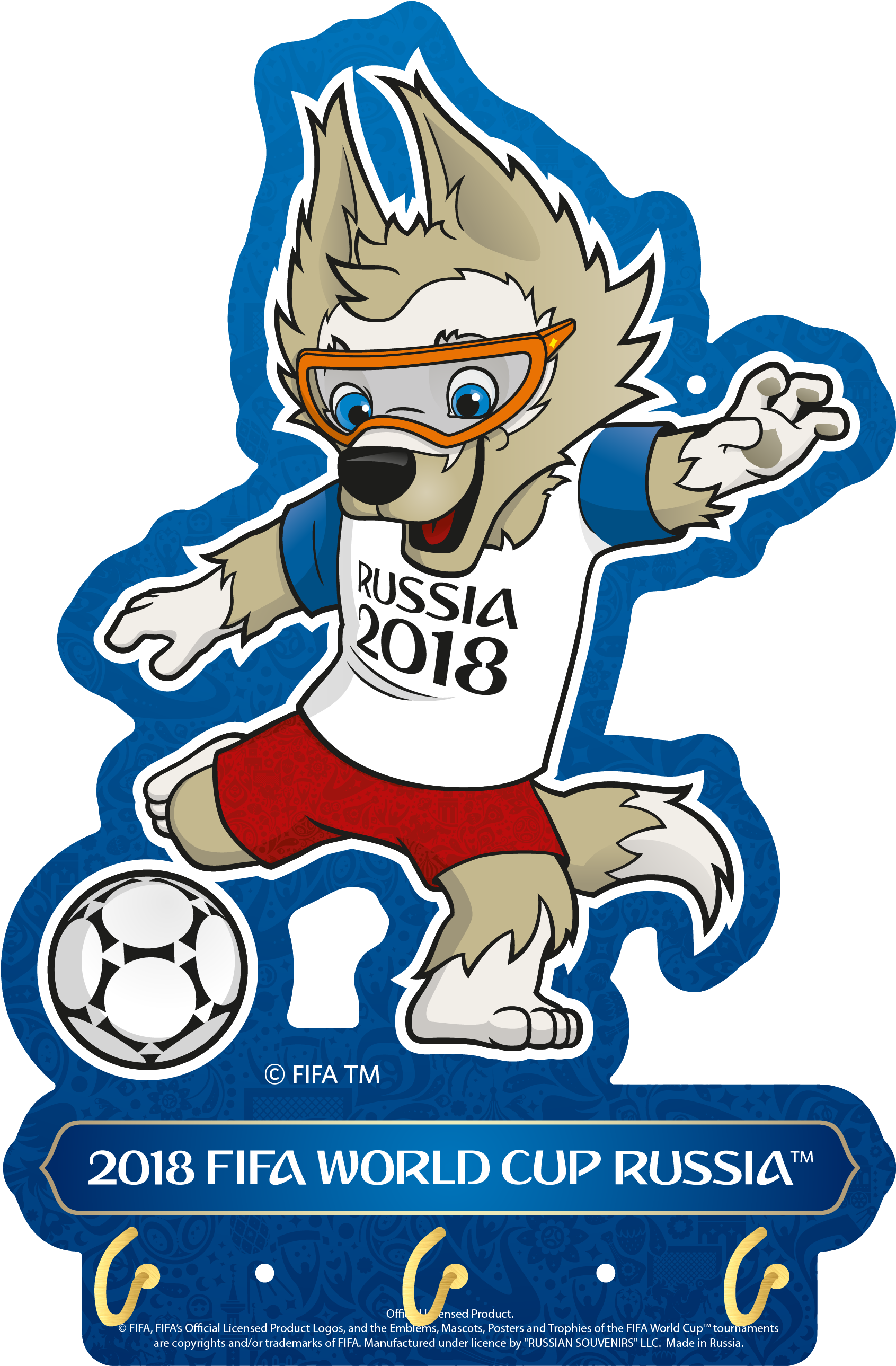 Ка-01 Ключница Забивака Синяя - Fifa World Cup Russia 2018 Monopoly (2821x2820)