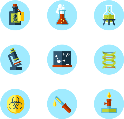 Chemistry, Experiment, Laboratory Tubes, Science Icon - Chemistry Icon Png (600x564)