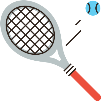 Sports - Racket Coloring Pages (374x370)