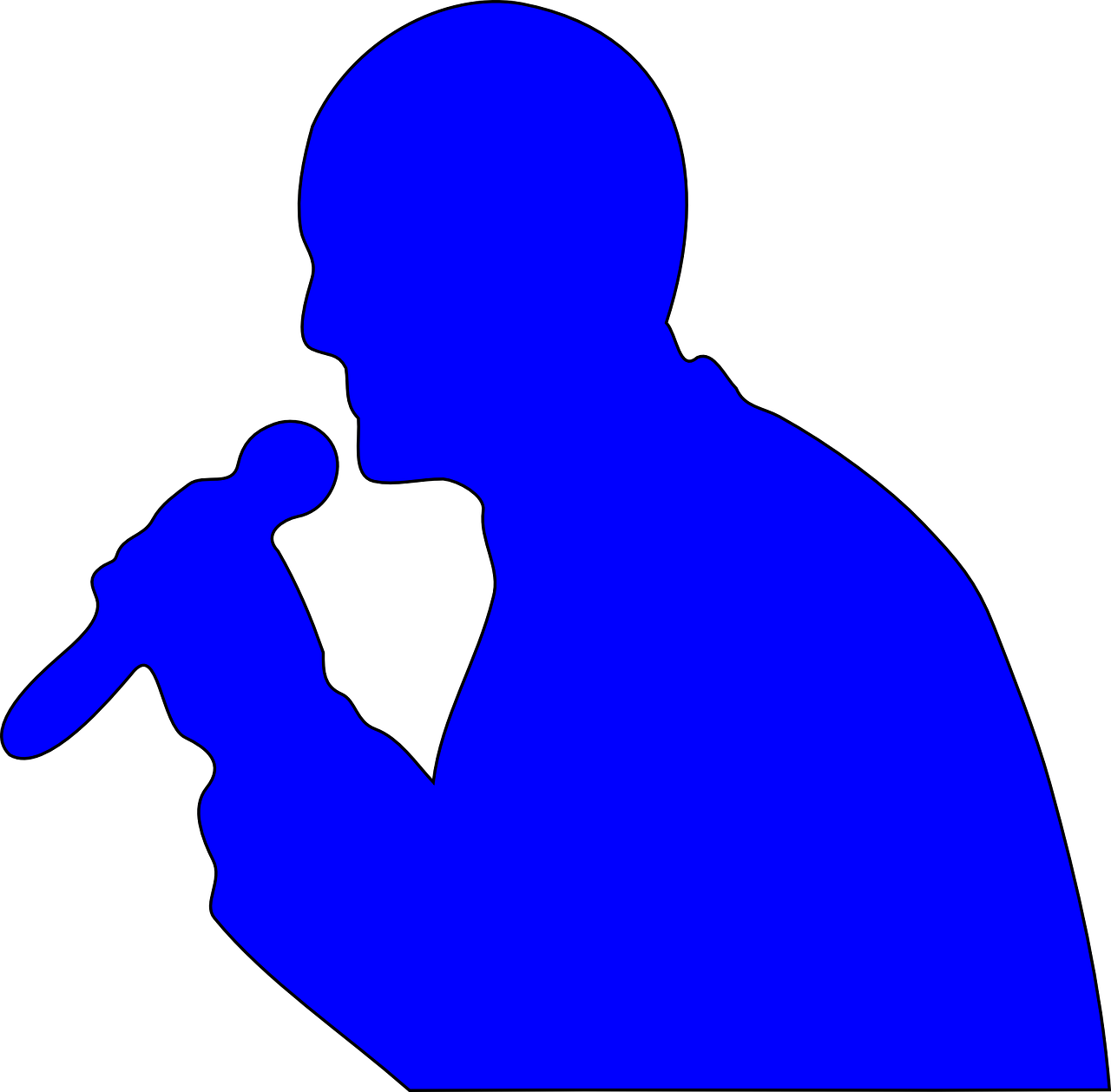 Singer Silhouette Microphone Transparent Image - Microphone Png (1280x1258)