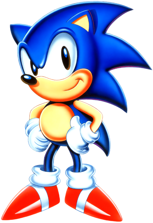 This Artwork 2007 Sega Corporation - Sonic The Hedgehog Sonic Artwork (512x744)