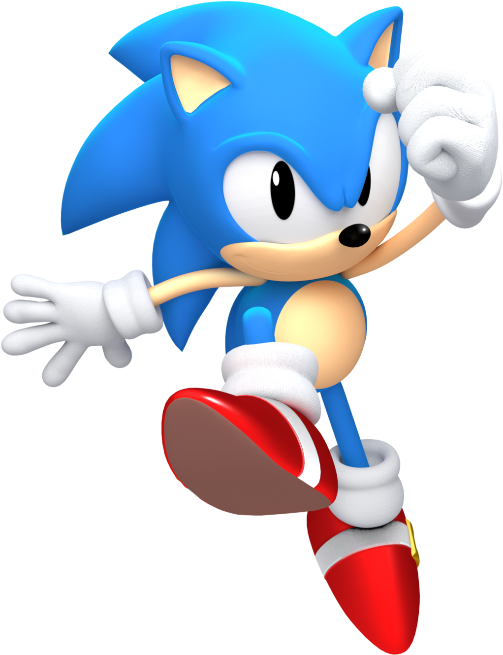 Jaysonjeanchannel Probably My Favorite Classic Sonic - Sonic Forces Classic Sonic Render (1024x1406)