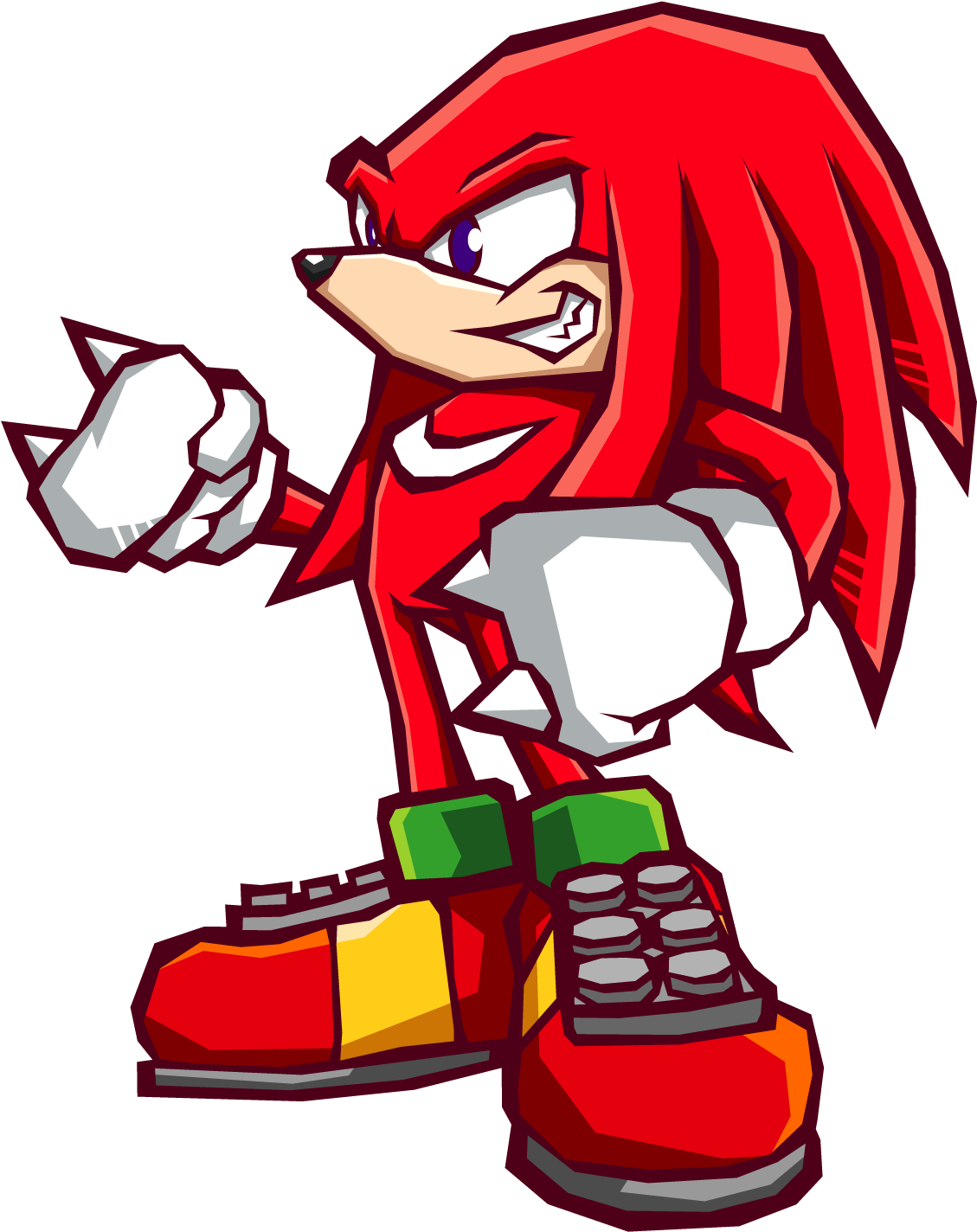 Knuckles - Signature Art - Sonic Battle Art (1160x1440)
