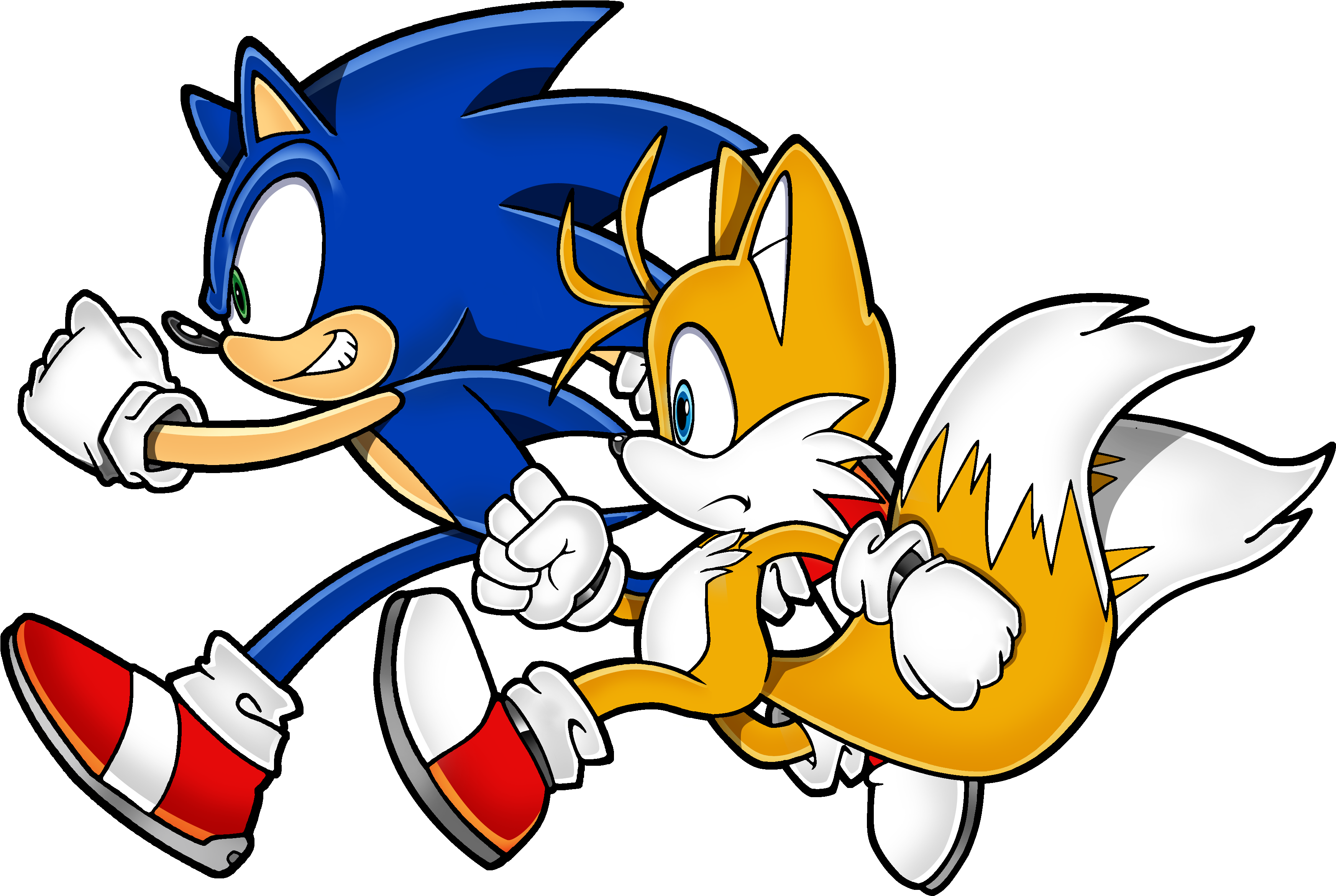 Sonic And Tails By Daggerslashs - Sonic The Hedgehog.