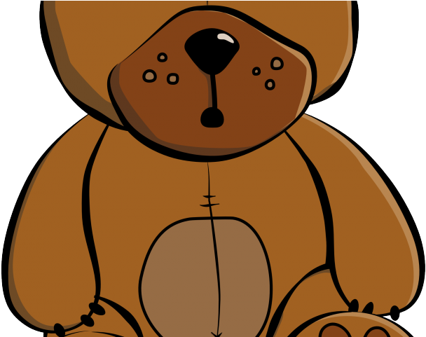 Stuffed Animal Clipart Sad - Brown Teddy Bear Cartoon (640x480)