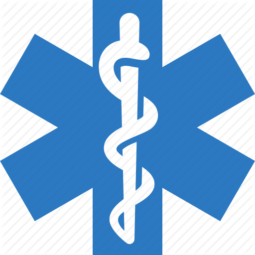 Healthcare, Heart Care, Heart Disease, Heart Health - Emergency Medical Service Logo (512x512)