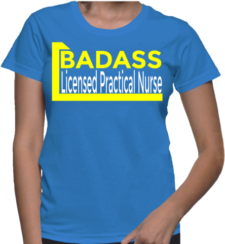 Badass Licensed Practical Nurse T-shirt - Bride With Anchor - Wedding Bridal Party Nautical Entourage (480x480)