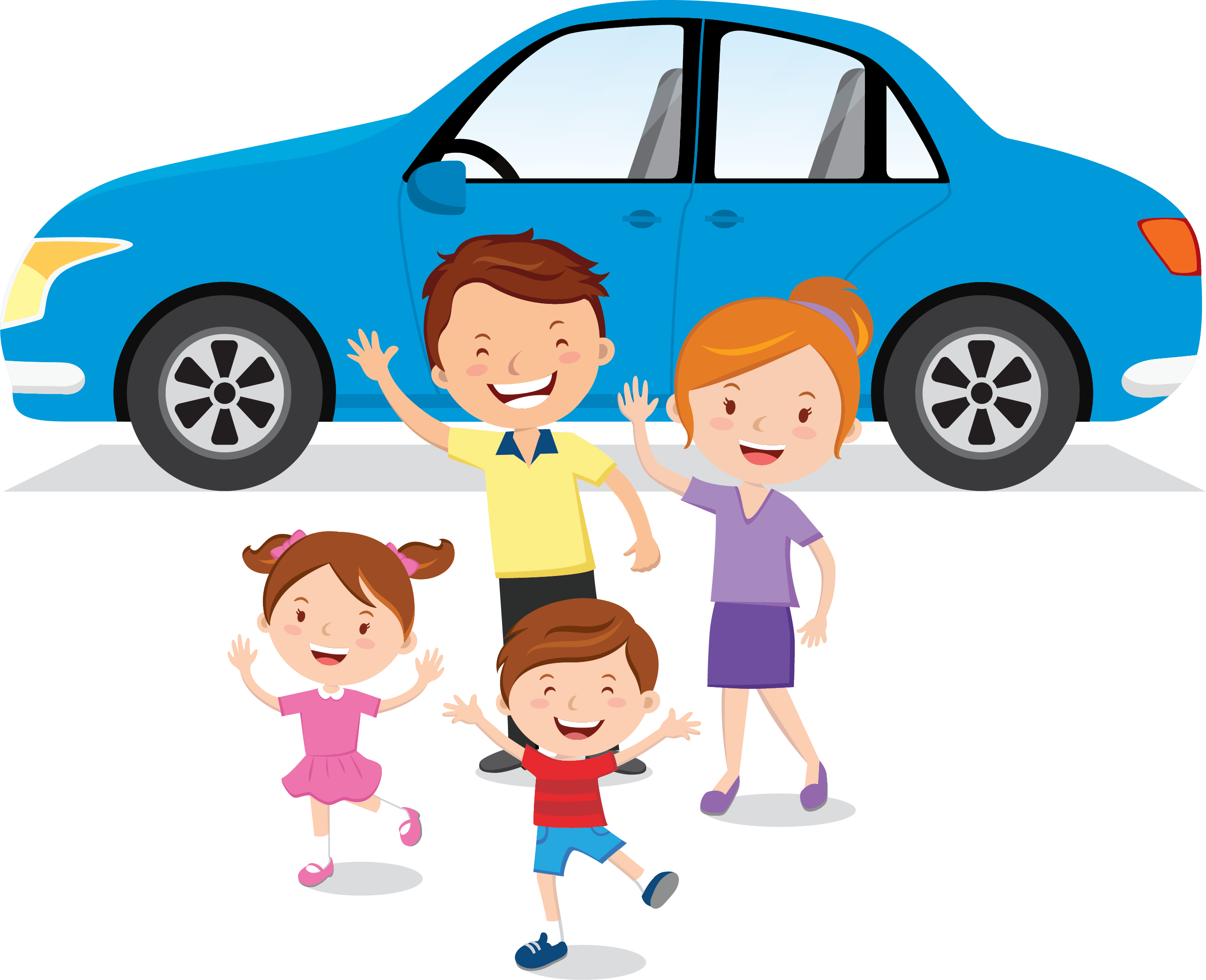 Family Car Clipart Png - Family In A Car Clipart Png (2652x2154)