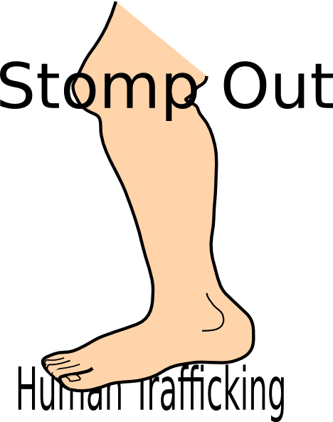 Stomp Out Human Trafficking Bythornton4 Clip Art - Clip Art (468x593)