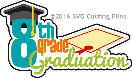 8th Grade Graduation - 8th Grade Graduation Clipart (450x269)