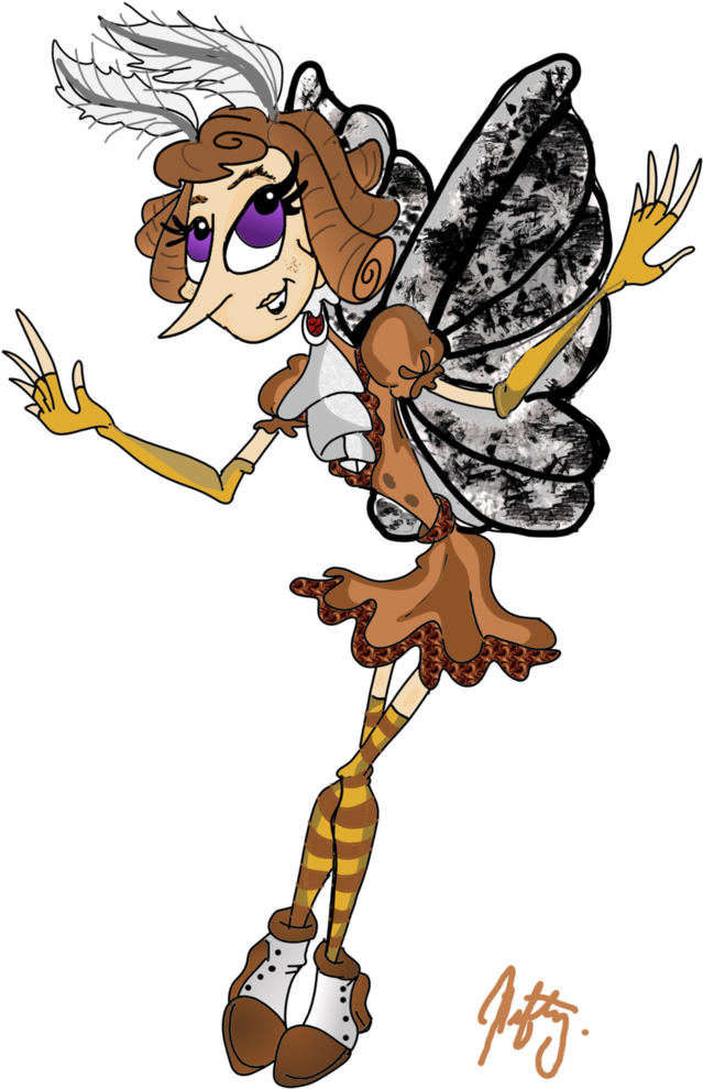 Peppered Moth By Niftynautilus - Fairy (786x1017)