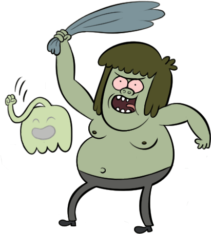 Some Character Illustrations - Regular Show Muscle Man Png (483x462)