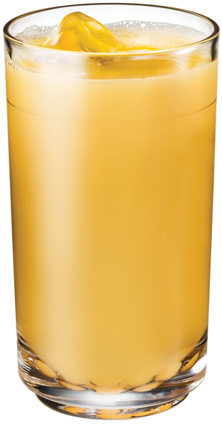 Elite 14oz Tall Glass With Orange Juice - Highball Glass (600x600)